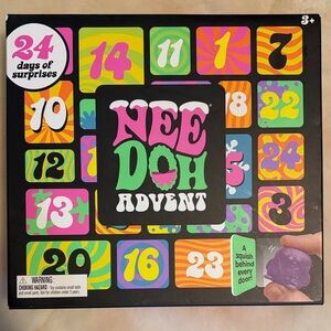 Advent Calendar Squishy Toy Set - Purple & Multicolor